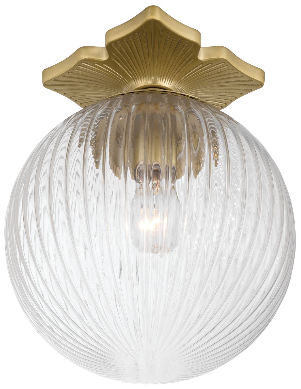 Thumbnail4 of Crystorama Orly 10'' Aged Brass Semi Flush Mount more views