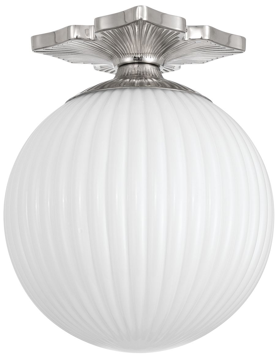 Image 3 Crystorama Orly 10'' Polished Nickel Semi Flush Mount more views