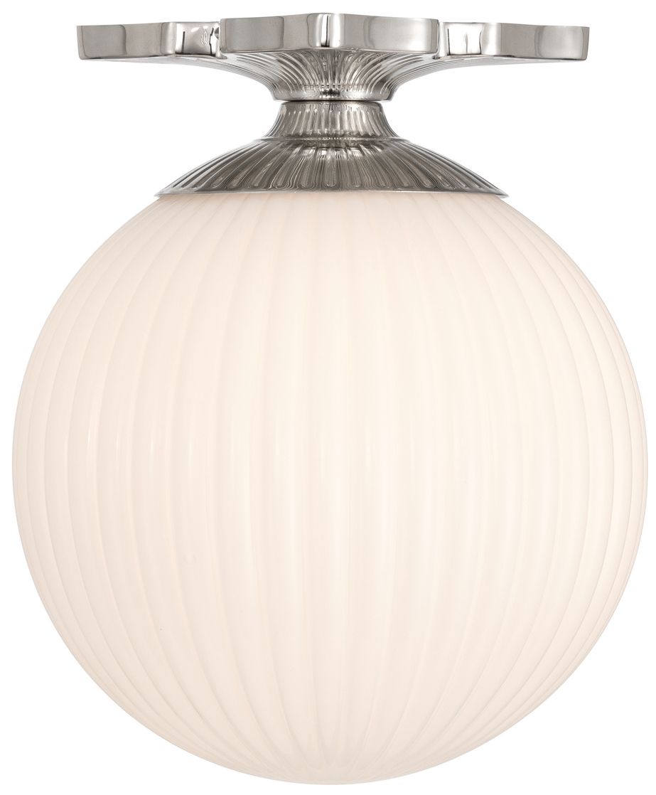 Image 4 Crystorama Orly 10'' Polished Nickel Semi Flush Mount more views