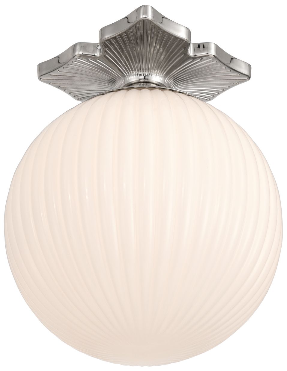 Image 5 Crystorama Orly 10'' Polished Nickel Semi Flush Mount more views