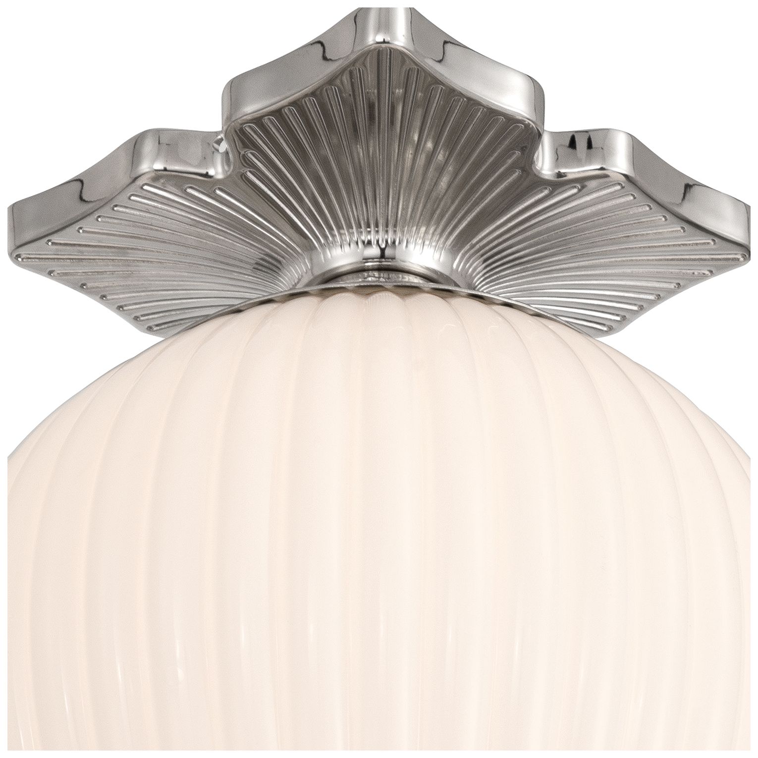 Image 6 Crystorama Orly 10'' Polished Nickel Semi Flush Mount more views