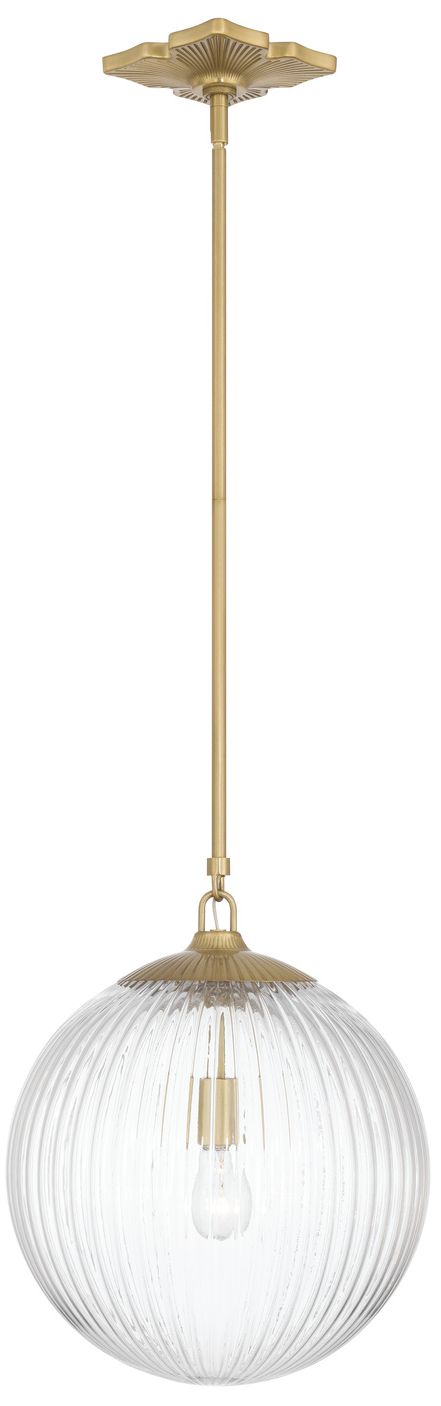 Image 3 Crystorama Orly 14'' Aged Brass Pendant more views