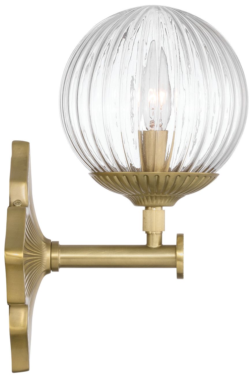 Thumbnail2 of Crystorama Orly 7.5'' Aged Brass Sconce more views