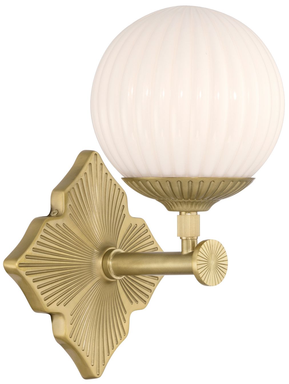 Crystorama Orly 7.5'' Aged Brass Sconce