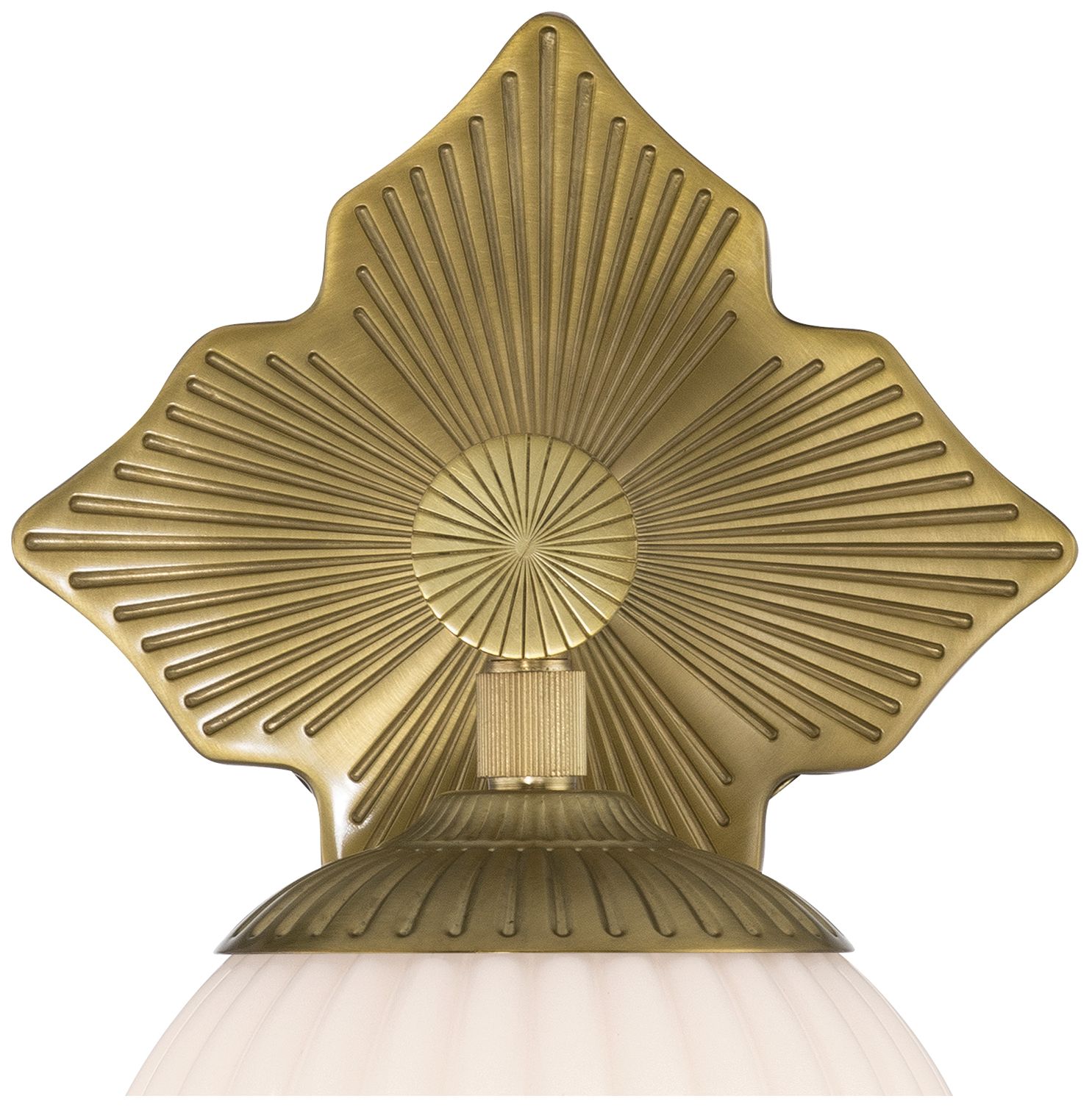 Image 5 Crystorama Orly 7.5'' Aged Brass Sconce more views