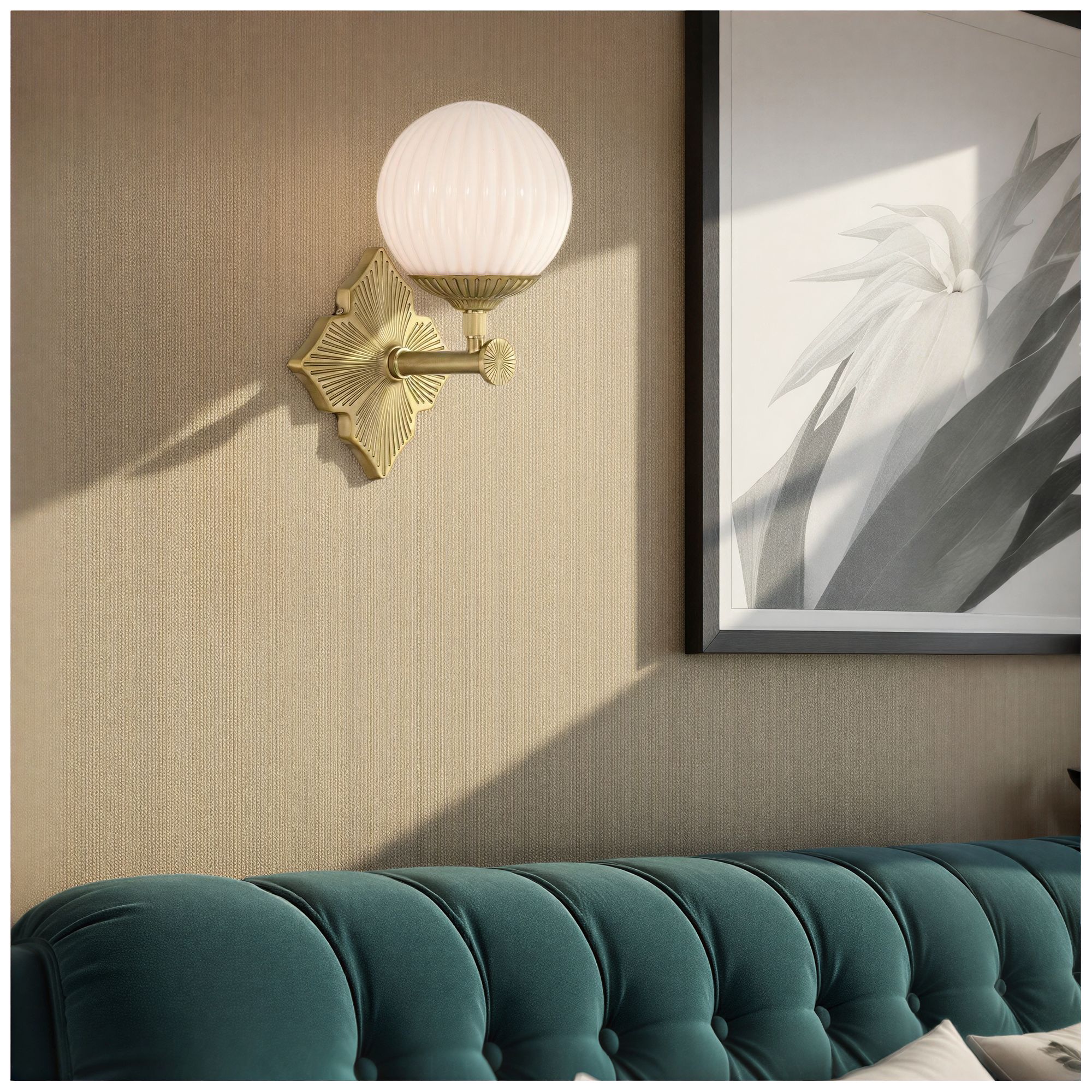 Image 6 Crystorama Orly 7.5'' Aged Brass Sconce more views