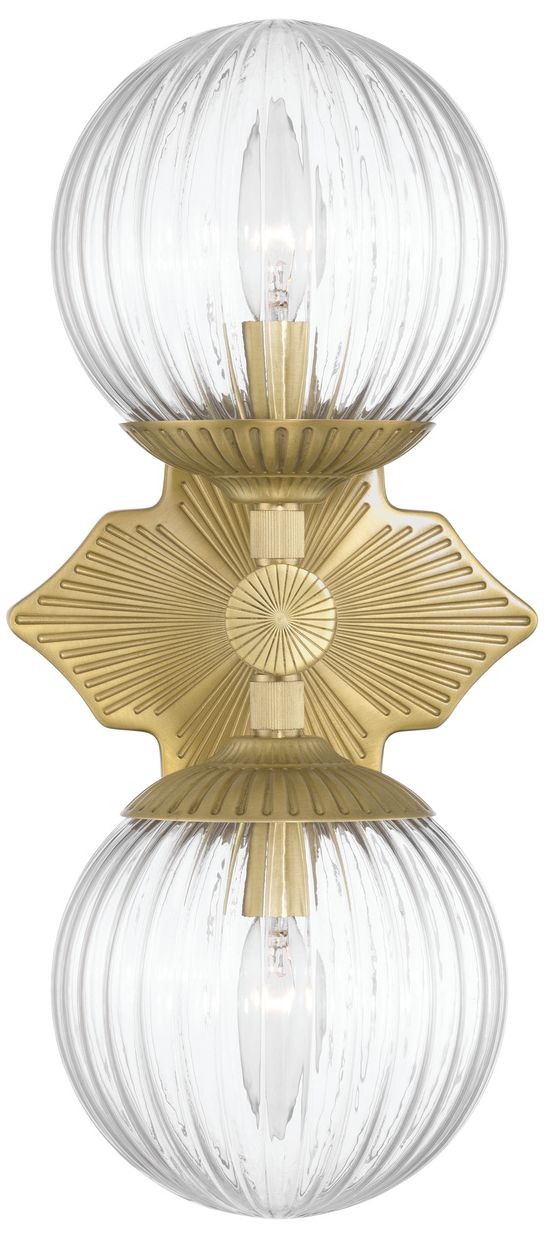 Thumbnail3 of Crystorama Orly 7.5'' Aged Brass Sconce more views