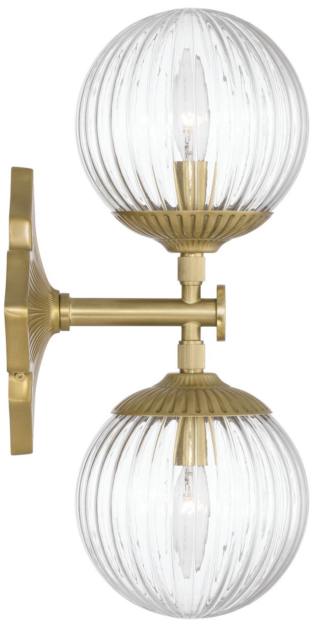 Thumbnail4 of Crystorama Orly 7.5'' Aged Brass Sconce more views