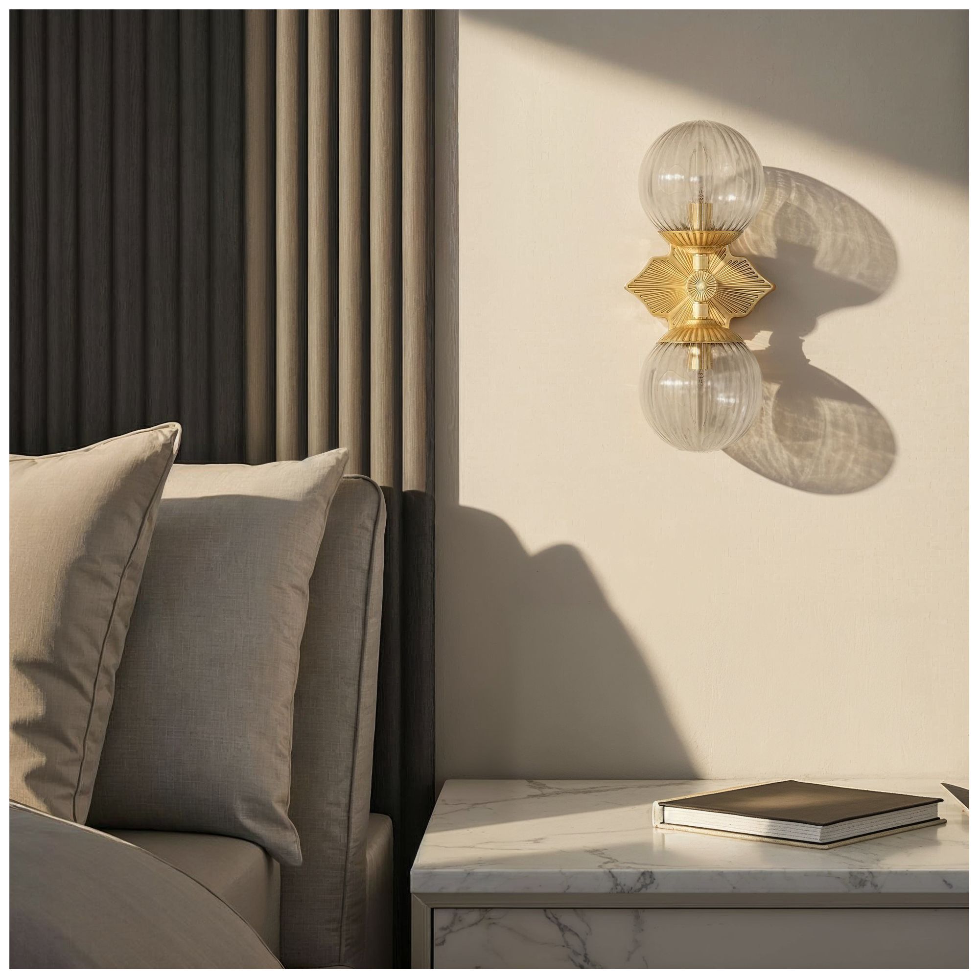 Crystorama Orly 7.5'' Aged Brass Sconce