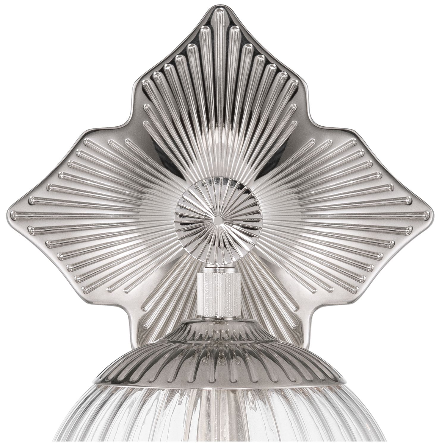 Image 5 Crystorama Orly 7.5'' Polished Nickel Sconce more views