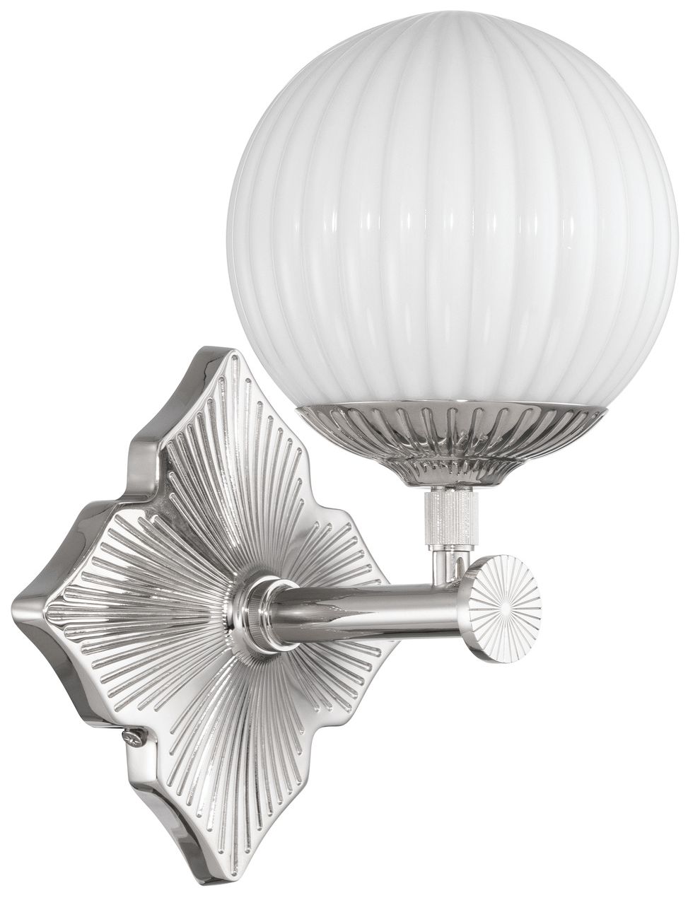 Image 3 Crystorama Orly 7.5'' Polished Nickel Sconce more views