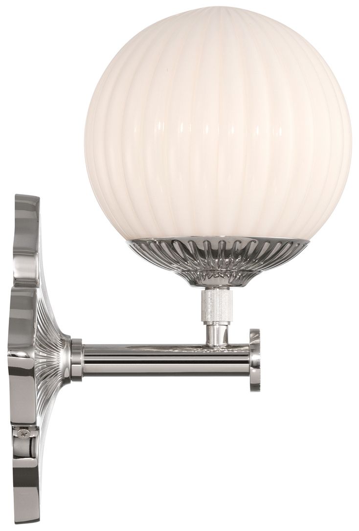 Image 5 Crystorama Orly 7.5'' Polished Nickel Sconce more views