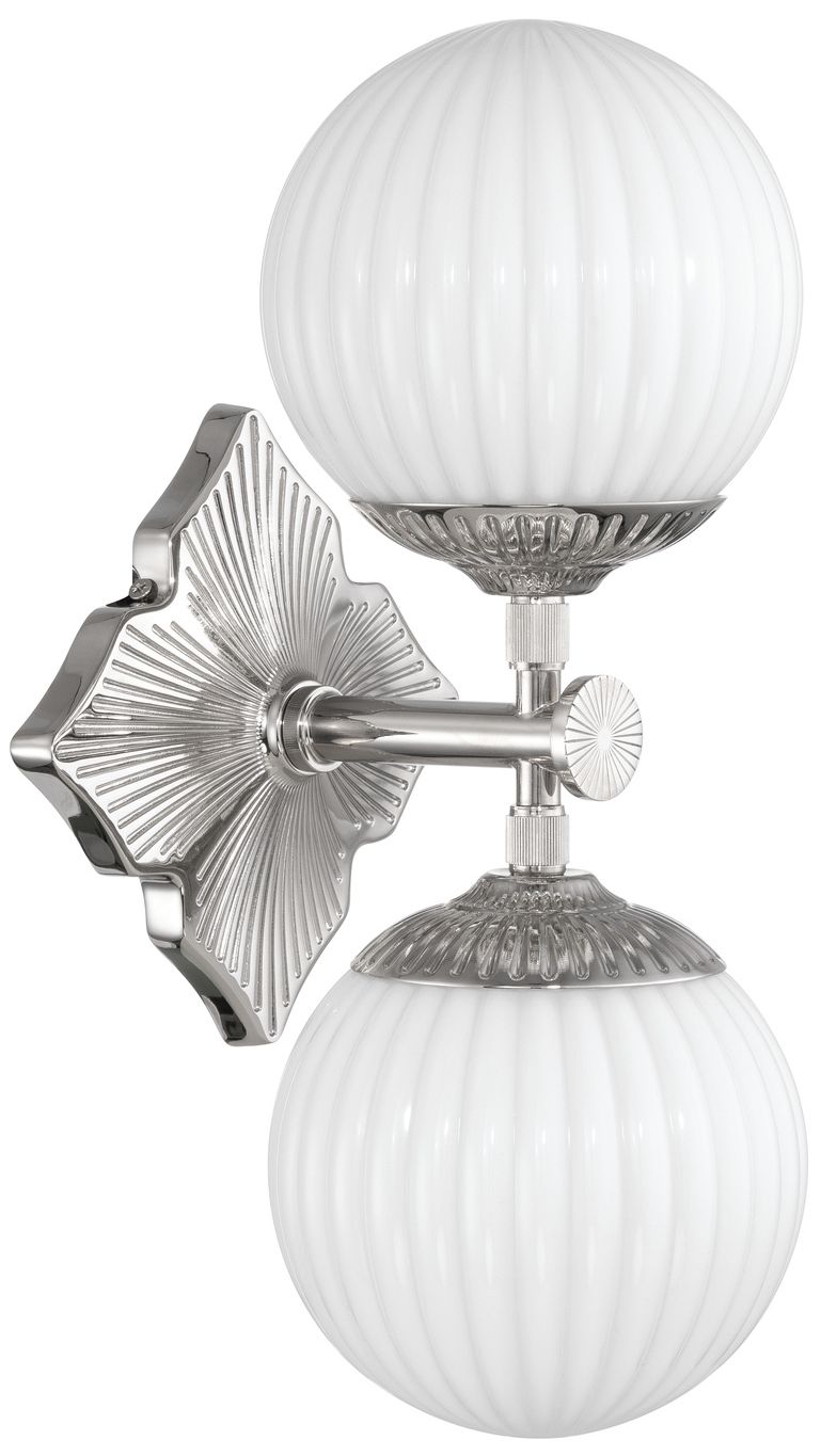 Thumbnail2 of Crystorama Orly 7.5'' Polished Nickel Sconce more views