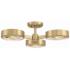 Crystorama Orson 22 1/2"W Modern Gold 3-Light Ceiling Light
