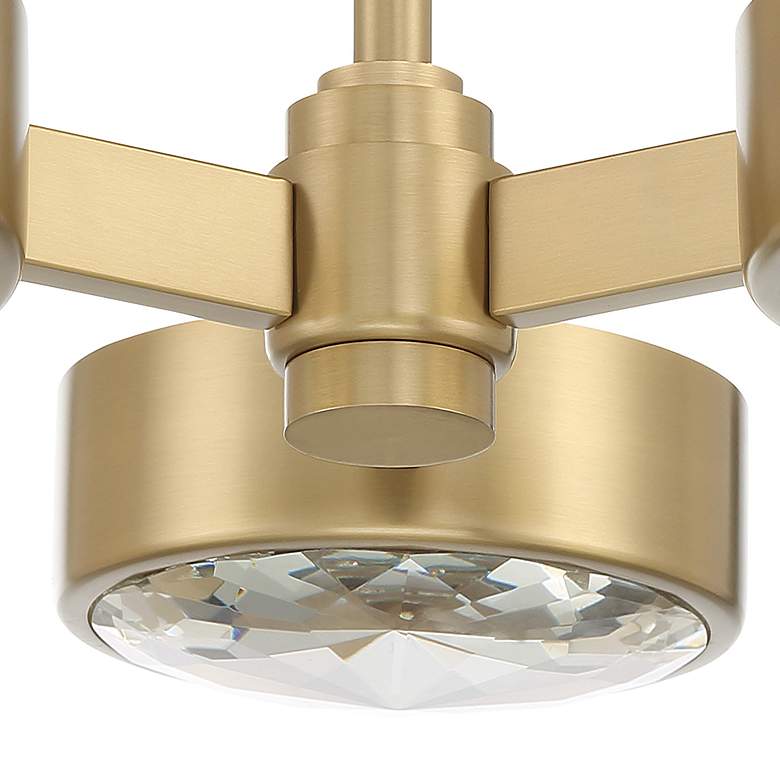 Image 6 Crystorama Orson 22 1/2"W Modern Gold 3-Light Ceiling Light more views
