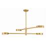 1_Crystorama Orson 4 Light Modern Gold Chandelier