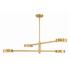 Crystorama Orson 4 Light Modern Gold Chandelier