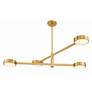 4_Crystorama Orson 4 Light Modern Gold Chandelier more views