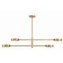 4_Crystorama Orson 54" Wide Modern Gold 5-Light Chandelier more views