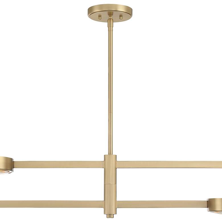 Image 5 Crystorama Orson 54" Wide Modern Gold 5-Light Chandelier more views