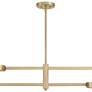 5_Crystorama Orson 54" Wide Modern Gold 5-Light Chandelier more views