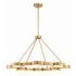 Crystorama Orson 8 Light Modern Gold Chandelier