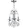 Crystorama Othello 13"W Chrome 3-Light Crystal Chandelier