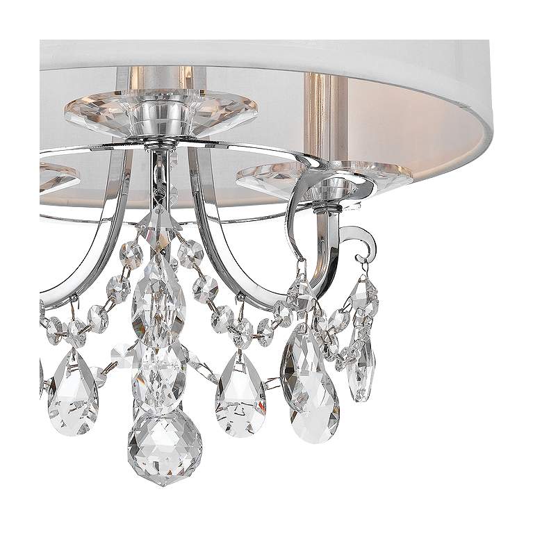 Image 3 Crystorama Othello 15" Wide Polished Chrome Drum Shade Chandelier more views
