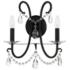 Crystorama Othello 16" High Matte Black 2-Light Wall Sconce