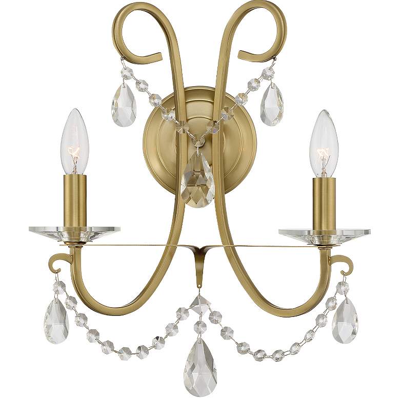 Image 3 Crystorama Othello 16" High Vibrant Gold 2-Light Wall Sconce more views