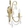 Crystorama Othello 16" High Vibrant Gold 2-Light Wall Sconce