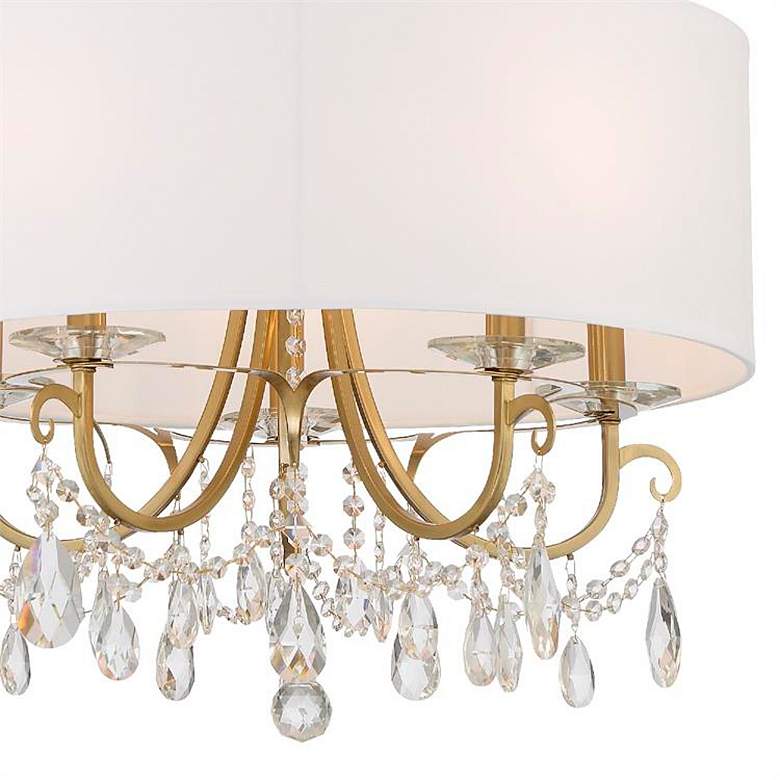 Image 3 Crystorama Othello 24" 5-Light Vibrant Gold Luxe Crystal Chandelier more views