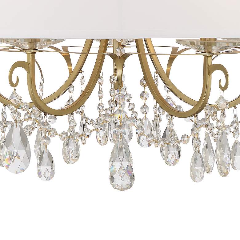 Image 4 Crystorama Othello 24" 5-Light Vibrant Gold Luxe Crystal Chandelier more views