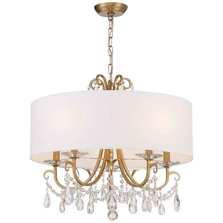 Image 6 Crystorama Othello 24" 5-Light Vibrant Gold Luxe Crystal Chandelier more views