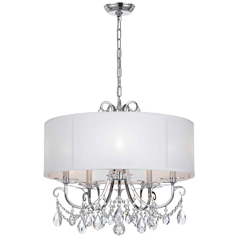 Image 3 Crystorama Othello 24 inchW Chrome 5-Light Crystal Chandelier more views