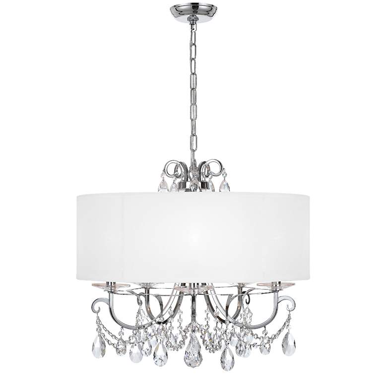 Image 3 Crystorama Othello 24 inchW Chrome 5-Light Crystal Chandelier more views