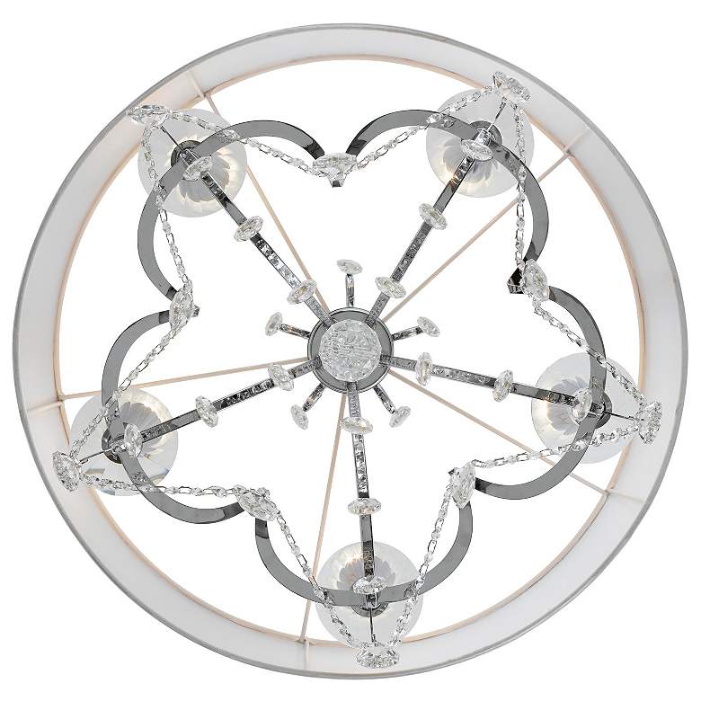 Image 4 Crystorama Othello 24"W Chrome 5-Light Crystal Chandelier more views