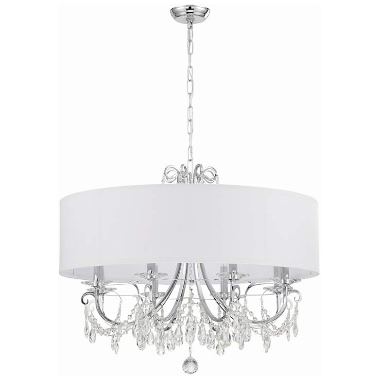 Image 2 Crystorama Othello 32" Wide Polished Chrome 8-Light Chandelier more views