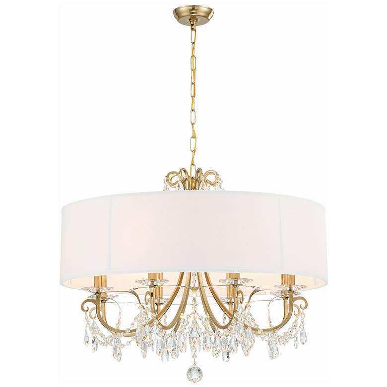 Image 2 Crystorama Othello 32" Wide Vibrant Gold 8-Light Chandelier