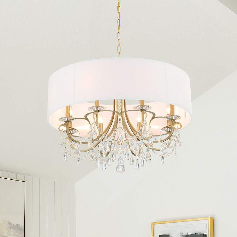 Image 1 Crystorama Othello 32" Wide Vibrant Gold 8-Light Chandelier