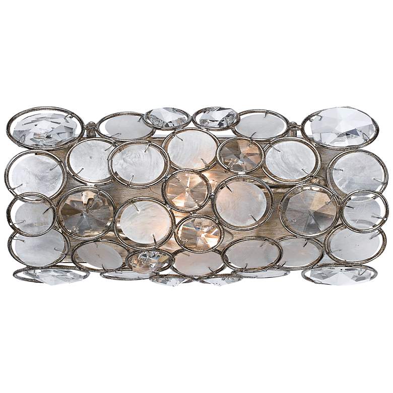 Image 1 Crystorama Palla 12 inch Wide Antique Silver Wall Sconce