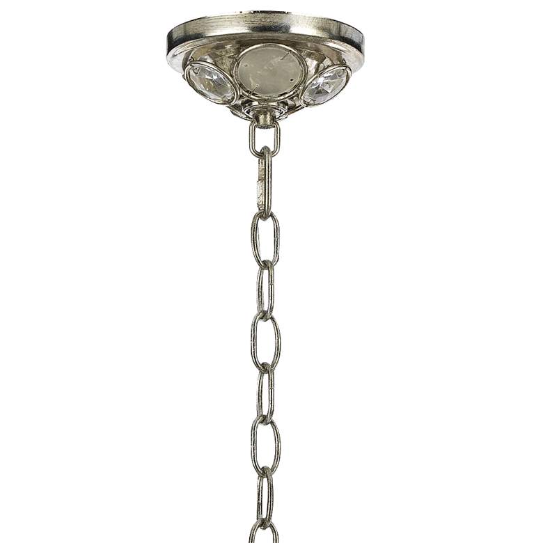 Image 5 Crystorama Palla 13" Wide Antique Silver Orb Pendant Light more views