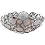 Crystorama Palla 16" Wide Antique Silver Ceiling Light