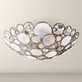 Crystorama Palla 16" Wide Antique Silver Ceiling Light