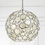 Thumbnail1 of Crystorama Palla 22" Wide Antique Silver Orb Pendant Light