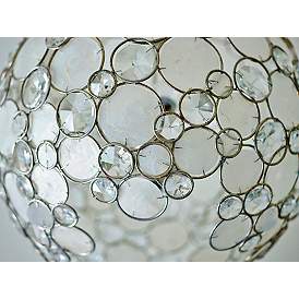 Image3 of Crystorama Palla 22" Wide Antique Silver Orb Pendant Light more views