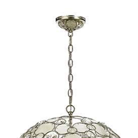 Image4 of Crystorama Palla 22" Wide Antique Silver Orb Pendant Light more views