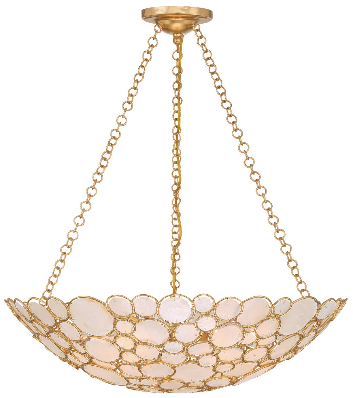 Image 3 Crystorama Palla 24.5'' Antique Gold Chandelier more views