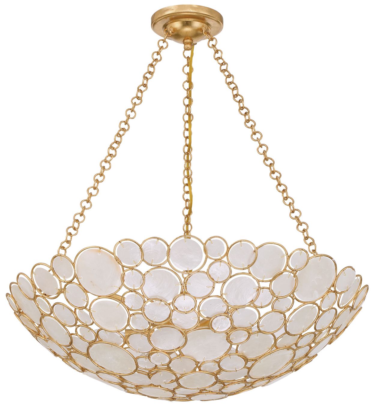 Image 2 Crystorama Palla 24.5in.  Antique Gold C more views