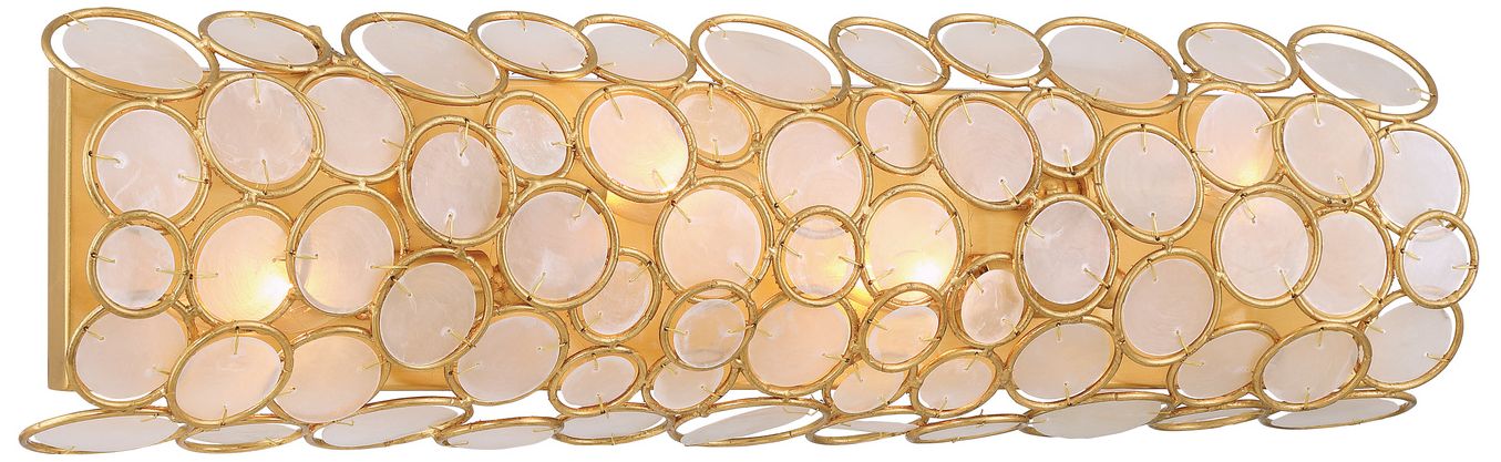 Image 3 Crystorama Palla 24'' Antique Gold Bathroom Vanity more views